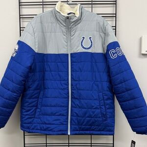 NFL Indianapolis Colts Sherpa Lined Puffer Coat